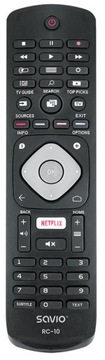 Универсальный пульт дистанционного управления для светодиодного телевизора PHILIPS Smart с Netflix Savio RC-10