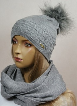 КОМПЛЕКТ ШАПКА с помпоном + ЮБКА №39