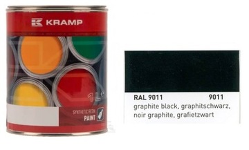 LAKIER DO MASZYN RAL 9011 CZARNY GRAFITOWY 1L 901108KR OKAZJA