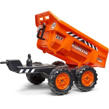 FALK KUBOTA ORANGE ТРАКТОР + ПРИЦЕП