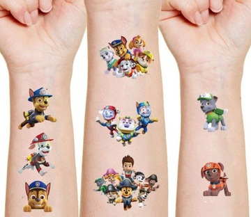 Щенячий патруль Татуировки на лапах СВЕТЯТСЯ В ТЕМНОТЕ БОЛЬШИЕ