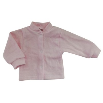 Kaftan ciepły 68 cm Frotte róż
