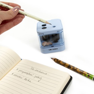 Электрическая точилка Double A синяя KIDEA