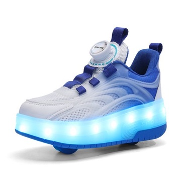 NOWY MODNA SWIECACE BUTOROLKI BUTY Z ROLKAMI LED ROLKI WROTKI