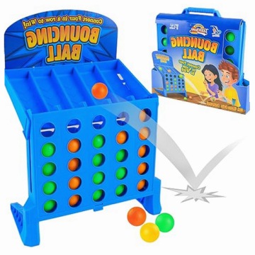 Гра настільна BOUNCING BALL пластикова для дітей дорослих 4 жетони