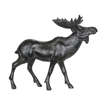 Łoś grafitowo-czarny wys.17cm.