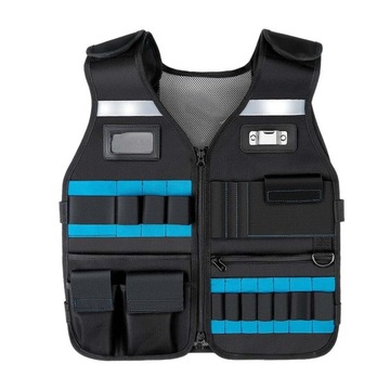 Tool Vest with Multi Pockets Tool Pouch Blue