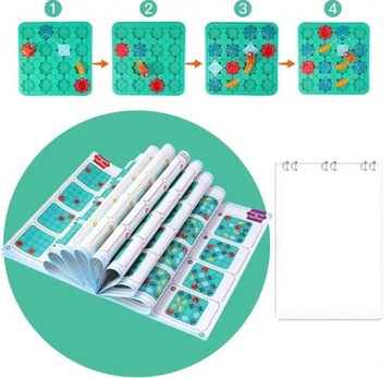 НАСТОЛЬНАЯ ЛОГИЧЕСКАЯ ИГРА-ЛАБИРИНТ-ПАЗЛ СТРОИМ ДОРОГУ ЗА ПОДАРОЧНЫЕ БЛОКИ