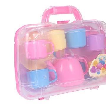 Zabawki Montessori Zabawka edukacyjna Symulacja Szklanka do herbaty z futerałem do przenoszenia Herbata różowa