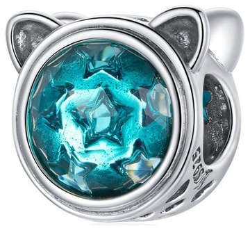 Charms Zawieszka Charms Srebro 925 Charms Kotek