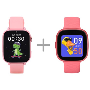 ZESTAW 2 SMARTWATCH Garett Kids Nice Pro 4G różowy + Garett Kids Fit różowy