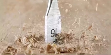 Набор плоских сверл по дереву с шестигранной головкой 10-25 мм.