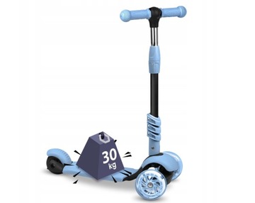 ТРЕХКОЛЕСНЫЙ ДЕТСКИЙ САМОКАТ, СБАЛАНСИРОВАННЫЙ СВЕТОДИОДНЫЙ САМОКАТ 3-в-1 СО СВЕТЯЩИМИСЯ КОЛЕСАМИ
