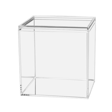 Przezroczyste akrylowe pudełko do przechowywania, które można układać w stosy, spinki do włosów z koralików jubilerskich 10 cm x 10 cm x 10 cm