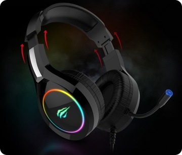 ИГРОВЫЕ НАУШНИКИ С ПОДСВЕТКОЙ ДЛЯ НОУТБУКА, КОНСОЛЬ + ПОДСТАВКА
