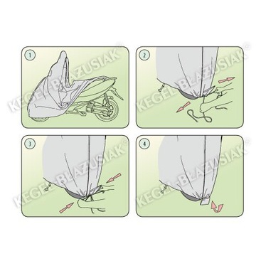 Брезентовый чехол на самокат, размер М 170-185 см.