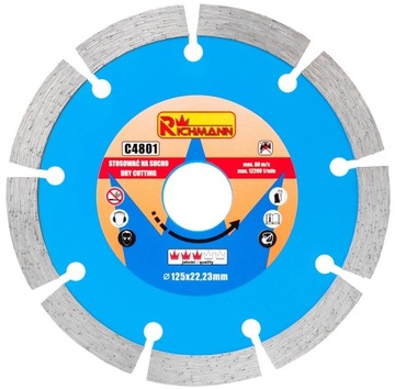 TARCZA DIAMENT 125MM SEGMENTOWA RICHMANN C4801
