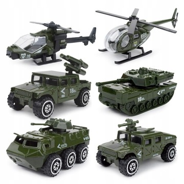6 pojazd wojskowy zestaw zabawek 1: 87 Diecast