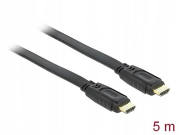 DELOCK KABEL PŁASKI HDMI 5m 82672