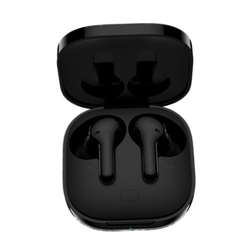 Bezprzewodowe słuchawki douszne Wbudowane 4 mikrofony z bezprzewodowym etui do ładowania Bluetooth, czarne
