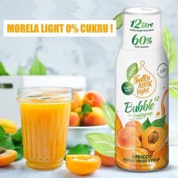 КОНЦЕНТРАТ СИРОПА FruttaMax LIGHT ДЛЯ ГАЗИРОВАННЫХ НАПИТКОВ СО ВКУСОМ АБРИКОСА 12л