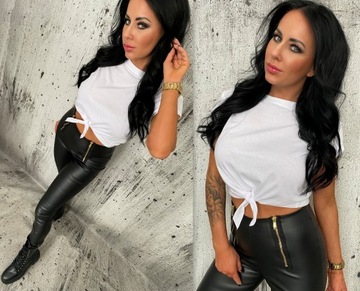 LipMar Короткая блузка-топ, завязываемая под грудью, S 36