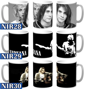 КРУЖКА NIRVANA Курт Кобейн в подарок с именем + БЕСПЛАТНАЯ картонная коробка ДЛЯ ПОСВЯЩЕНИЯ ФАНАТУ