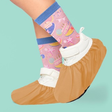 Противоскользящие бахилы, резиновые сапоги, универсальный размер, УЗОРЫ