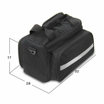 TORBA ROWEROWA POD SIODEŁKO KUFER POJEMNY 27L+ POKROWIEC