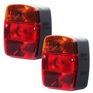 Lampy tylne PRZYCZEPY uniwersalne W18U WAŚ 92 PL! KOMPLET (2 sztuki)