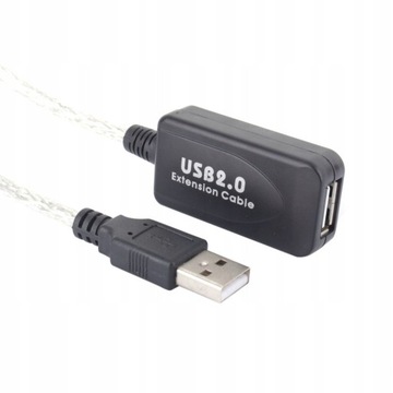 Удлинительный кабель USB 2.0 активный, удлинитель 20 м
