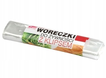 Woreczki do żywności z klipsem 5L 100 szt. Bratek
