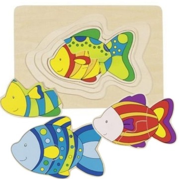 Многослойная головоломка с рыбками