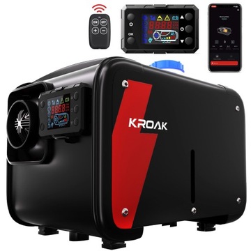 OGRZEWANIE POSTOJOWE TYPU WEBASTO 12/24V 8KW NAGRZEWNICA DIESEL BLUETOOTH
