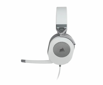 Наушники Corsair HS65 Surround MiniJack 3,5 мм, USB, 50 мм, с микрофоном, белые