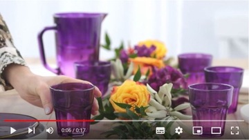 НАБОР СТАКАНОВ ДЛЯ НАПИТКОВ Соков 6x280 мл OMBRE Purple FOR PARTY