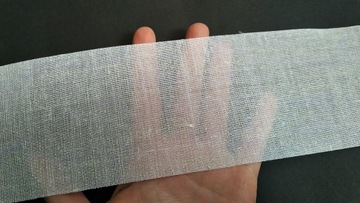 Taśma Usztywniająca z Klejem do Firan Zasłon Przelotek pod przelotki 8cm