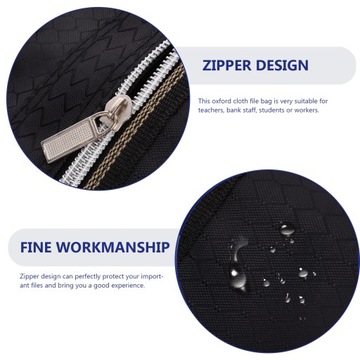 Папка-контейнер для чеков из ткани ОКСФОРД, А4 ДОКУМЕНТ