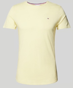 T-shirt męski Tommy Hilfiger Light Yellow okrągły dekolt rozmiar XXL