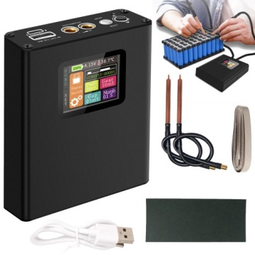 MINI ZGRZEWARKA PUNKTOWA SPAWARKA LCD 5000 MAH PRZENOŚNA DO OGNIW DIY