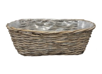 ЦВЕТОЧНЫЙ ГОРШОК БАЛКОННАЯ КОРЗИНА ДЛЯ ПОСАДКИ ЦВЕТОВ ЦВЕТЫ ТРАВЫ 43 см