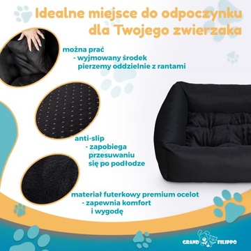 Диван-кровать для собаки 65x50 ВОДОНЕПРОНИЦАЕМЫЙ