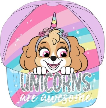 CZAPKA Z DASZKIEM PSI PATROL SKYE UNICORN KAPELUSZ