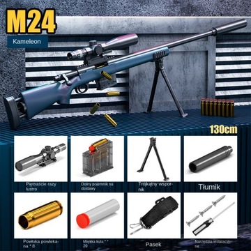 Bardzo duży M24 miękki pistolet kulowy rzucający karabinek 98K,
