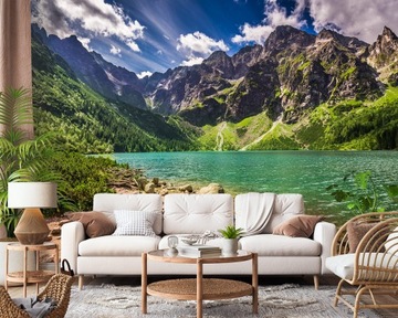 FOTOTAPETA 3D WINYLOWA STRUKTURALNA TATRY JEZIORO