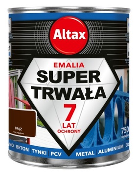 Super trwała emalia 750 ml brąz Altax