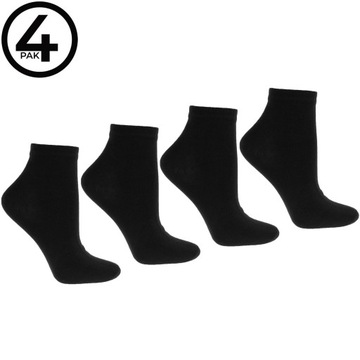 4x Ponožky Dámske Krátke 3/4 Bavlnené ponožky Čierne MORAJ 38-41