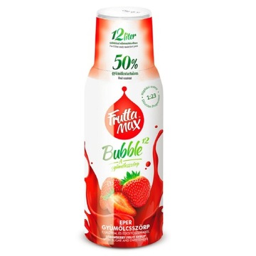 Syrop FruttaMax Truskawka 500 ml na 12 titrów