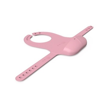 Everyday Baby Śliniak silikonowy z kieszonką Róż