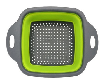 2x складной силиконовый дуршлаг для пасты из овощей и фруктов, ситечко